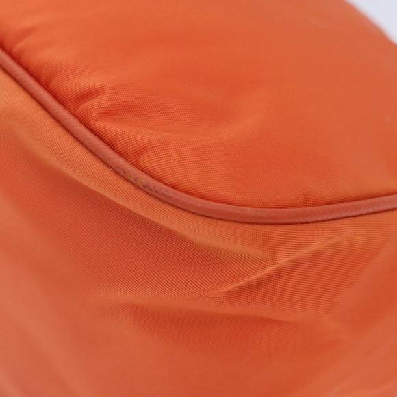 PRADA Shoulder Bag Nylon Orange Silver Auth 89359 - Picture 16 of 16